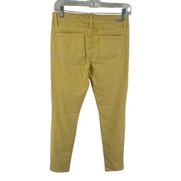 Level 99 Women's Liza Skinny Jeans Pants Mid Rise Casual Pockets Yellow Size 28 - Picture 6 of 11